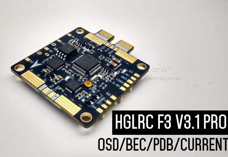 

HGLRC SP racing F3 Pro 3.1V Integrated OSD 5V 12V 3A BEC ESC/VTX/CAM/SBUS/DSM welding position 2-6S for FPV drone