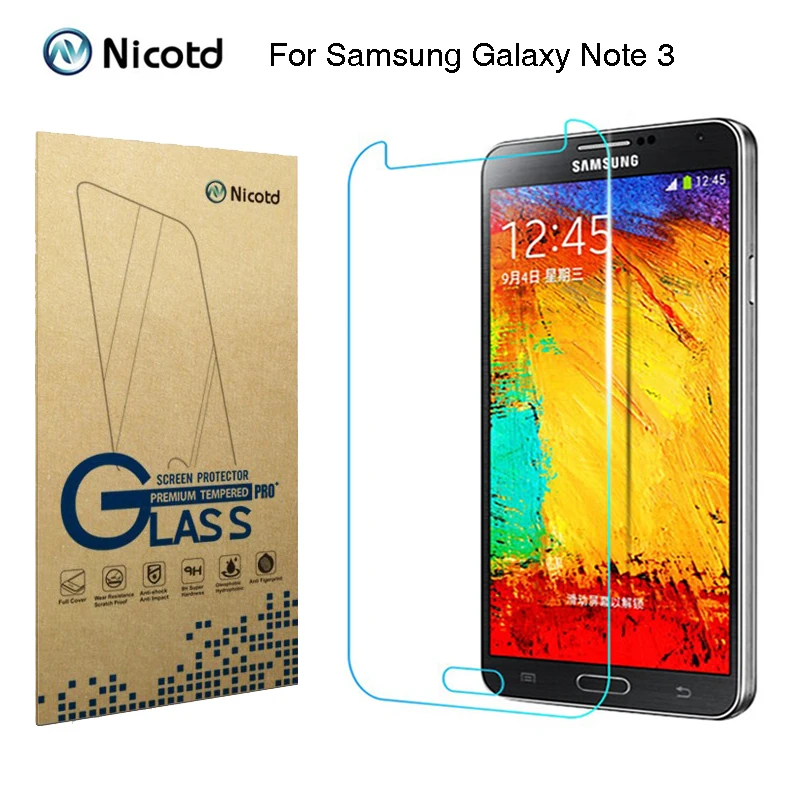 Никотд 2.5D Закаленное стекло для samsung Galaxy Note 3 III N9000 N9005 5," Противоударная защитная пленка