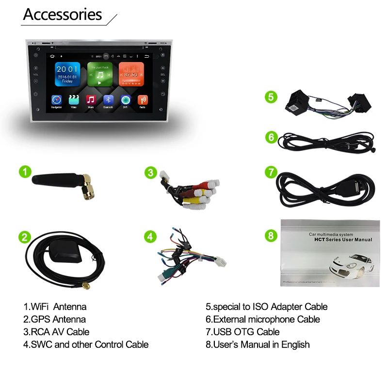 Sale Android 6.0 CAR DVD Player for OPEL ASTRA VECTRA ANTARA ZAFIRA CORSA CAR RADIO GPS Navigation 12