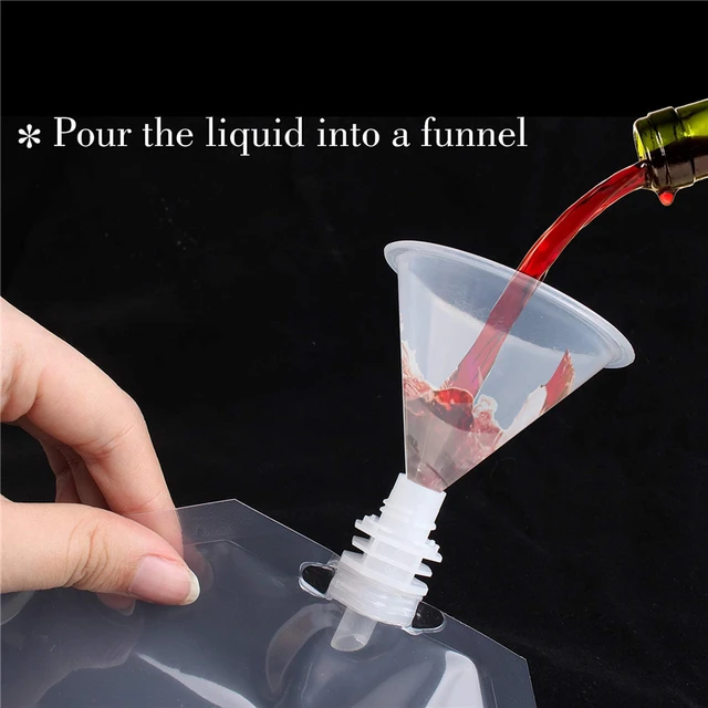 20 Pcs Flasks Liquor Cruise Pouch Reusable Sneak Alcohol Travel Drinking  Flask Concealable Plastic Flasks bags with Funnel 16 oz - AliExpress
