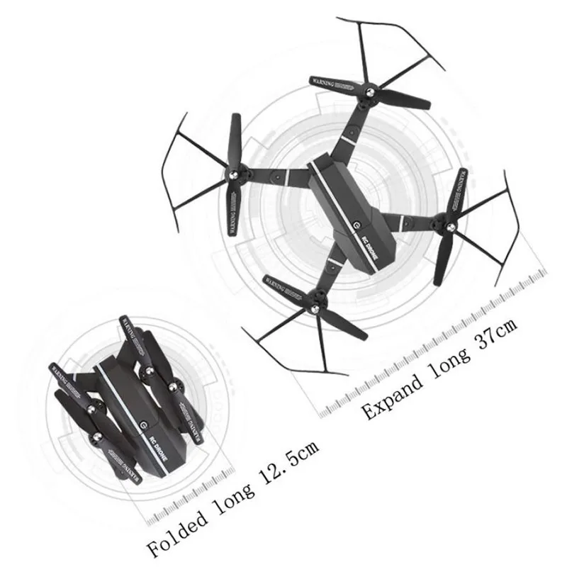 

2.4G 4CH Altitude Hold HD Camera WIFI FPV RC Quadcopter Pocket Drone Selfie Foldable sky surfer toys for children S3APR26
