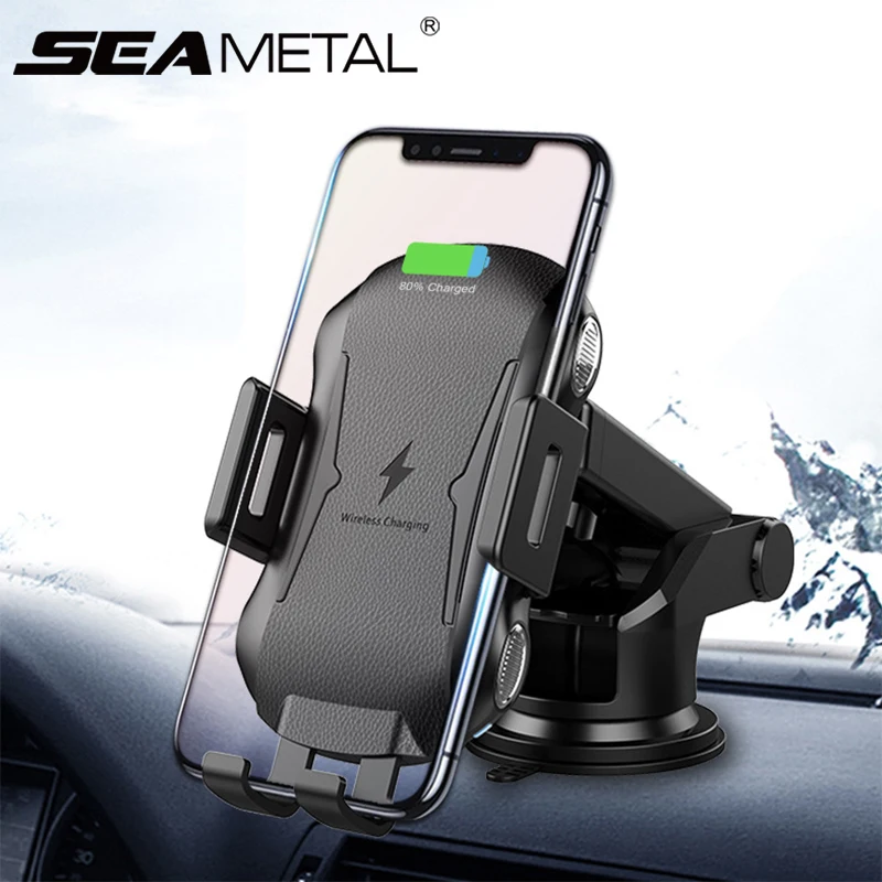

New 10W Wireless Car Charger For iPhone Xs Max X Samsung S10 S9 Xiaomi Mi 9 QI Wireless Charger Fast Charging Car Phone Holder