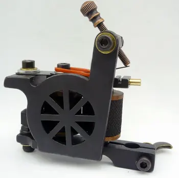 

5Pcs/lot Professional Handmade Tattoo Machine 10 Wrap Coils Iron Cast Frame Custom Tattoo Gun For Liner Shader HTM-6275
