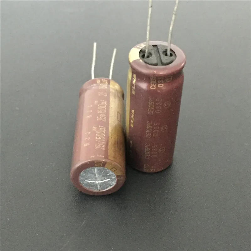 5pcs 1500uF 25V1500UF Japan ELNA RJJ Low Impedance Audio Capacitor 12.5x30mm