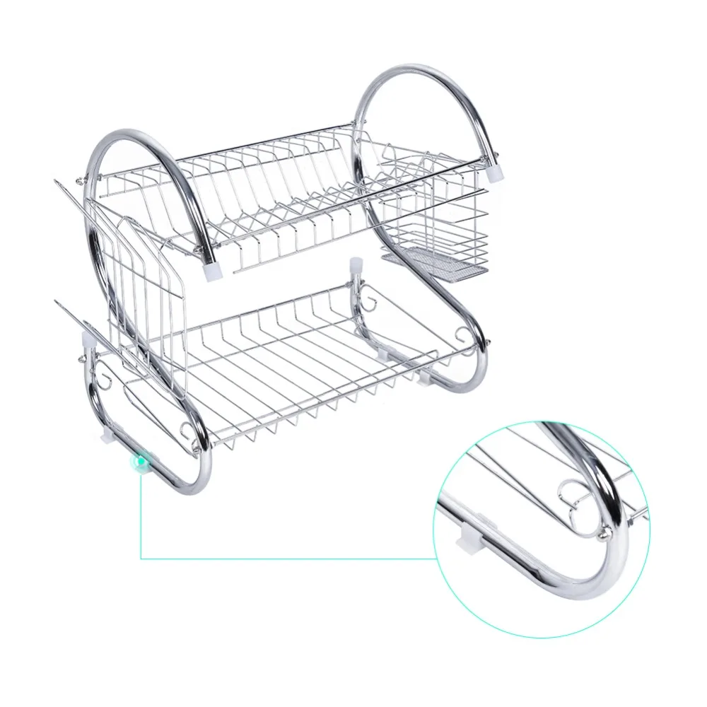 1 шт., дизайн, 2 яруса, домашняя кухонная тарелка, чаша, сушилка для чашек, сушилка, держатель, Органайзер