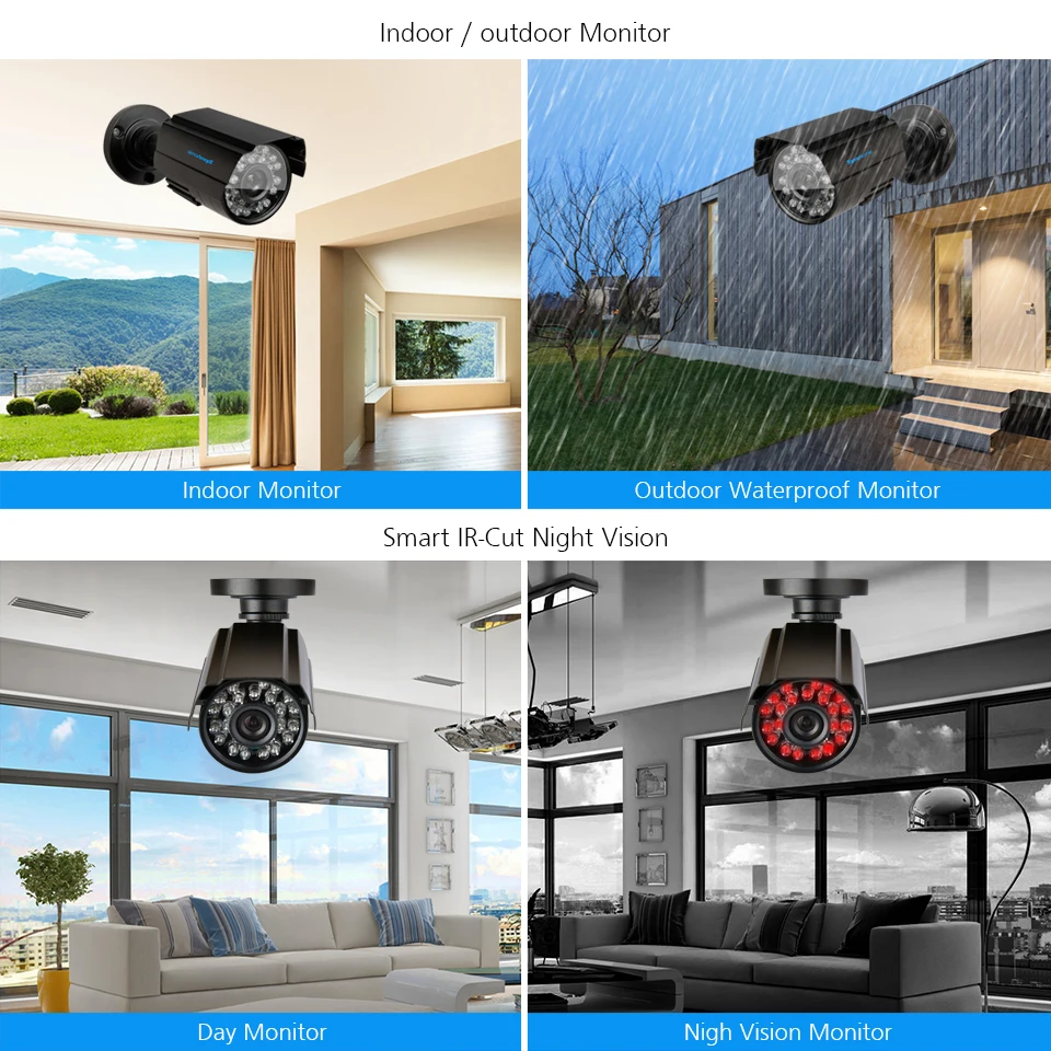 16CH AHD 4MP DVR система 16 шт. 4.0MP 2688X1520 камера безопасности Система наблюдения CCTV