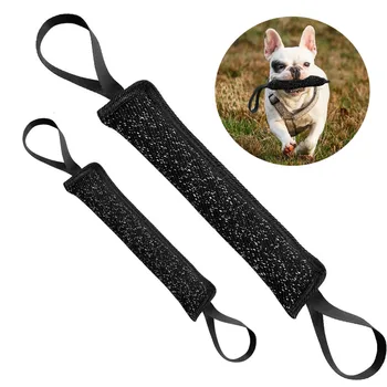 

20/30cm Dog Bite Tug Toy Durable Training Bite Tug Toy With Handles Dog Training Stick Interaction Training Cloth Bite Supplies