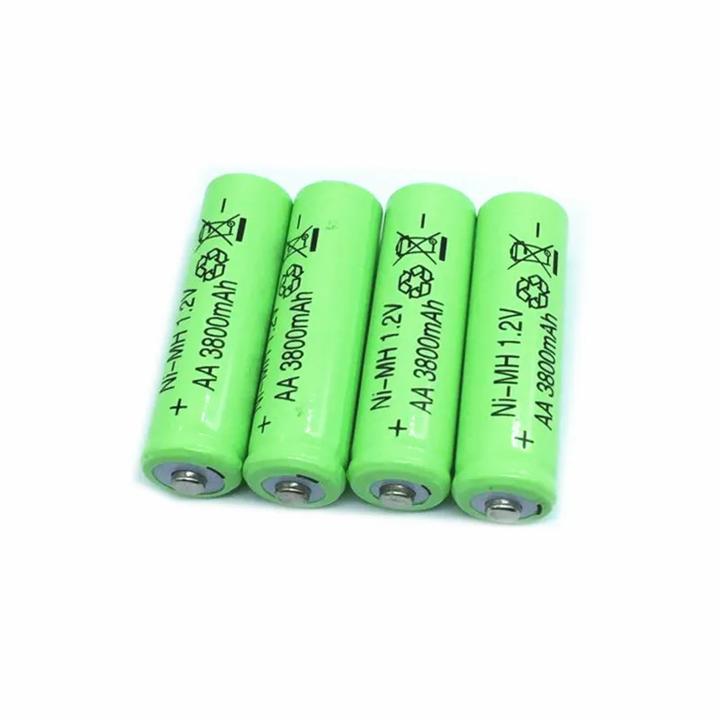 4 шт 3800mAh Ni-MH AA батареи Ni-MH 1,2 V нейтральные AA Аккумуляторы