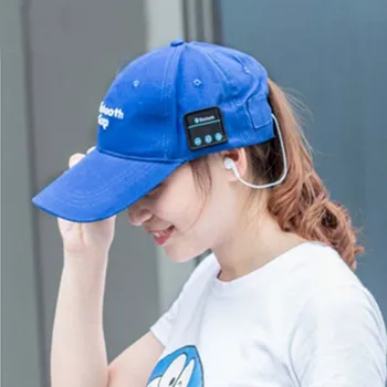

XEONGKVI European Headset Calls Music Letter Baseball Caps Brand Snapback Spring Summer Cotton Bluetooth Hats For Women Men