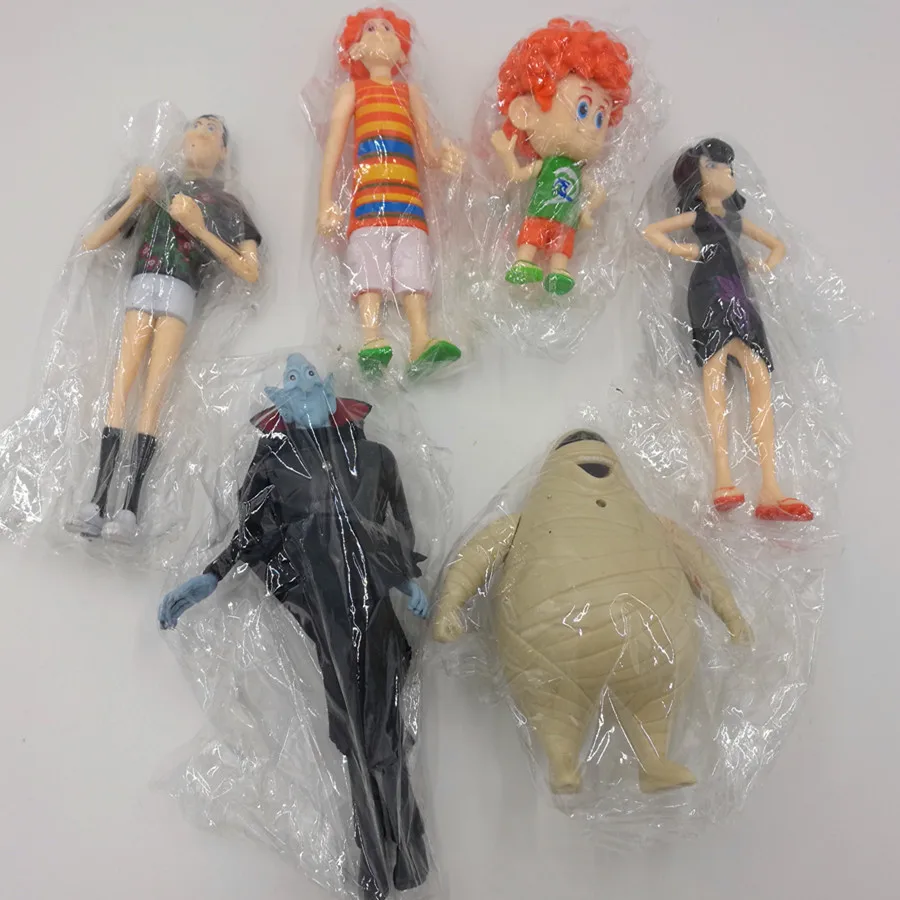 

6pcs/set Hotel Transylvania 3 PVC Action Figure Dracula Johnny Dennis Mavis Frank set Toy in opp bag