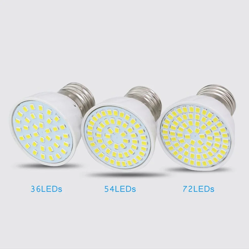GU10 MR16 E27 Светодиодный точечный светильник лампа 3 Вт 4 5 2835 SMD 36/54/72 светодиодный s 110