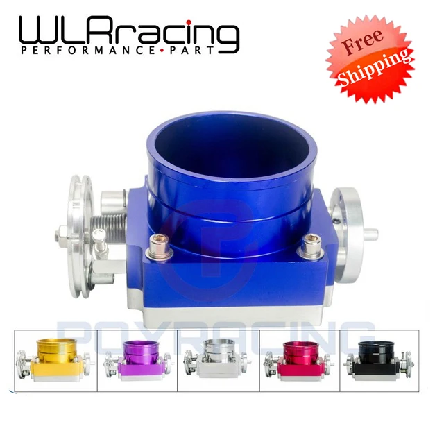 

Free shipping NEW 90MM THROTTLE BODY PERFORMANCE INTAKE MANIFOLD BILLET ALUMINUM HIGH FLOW WLR6990