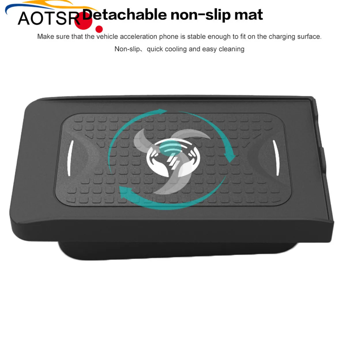 

QI car wireleess charger for Volvo XC90/XC60/S90L/V90 2017 2018 Intelligent Infrared Fast Wireless Charging Car Phone Holder
