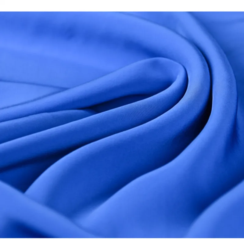 CF466 1meter Solid Blue Tencel Cotton Fabric Imported Coloured Glaze