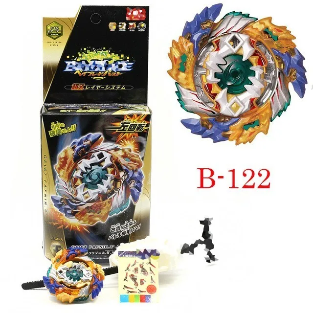 Hot B140 Beyblade Burst Bey Blade Toy Metal Funsion Bayblade Set Storage Box With Handle Launcher Plastic Box Toys For Children - Цвет: B122