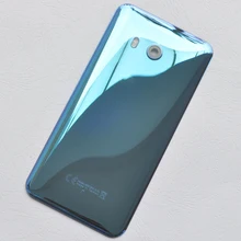 Для htc U11 оригинальная стеклянная задняя крышка батарейного отсека чехол с объективом камеры+ светильник-вспышка