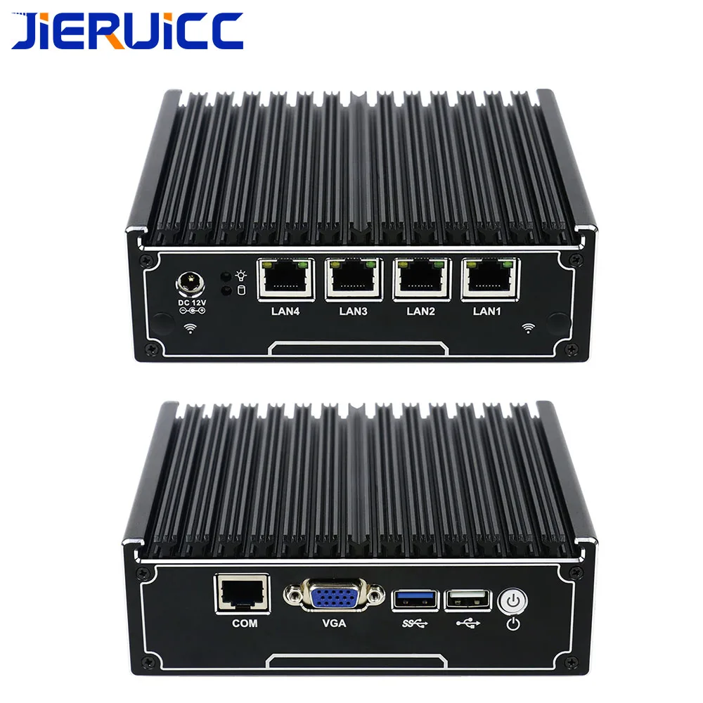 4lan брандмауэр Мини ПК/vpn-маршрутизатор JIERUICC JC4L 4 INTEL 82583 в 1000 м LAN intel celeron j1900 четырехъядерный 2,41 ГГц четырехъядерный процессор