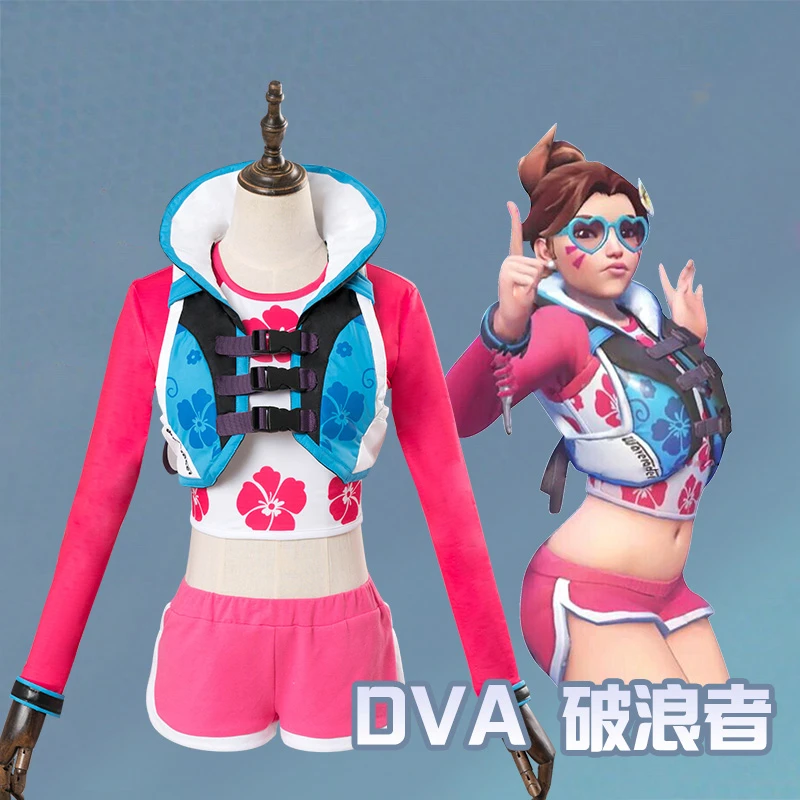 アニメ ゲームow Dva波ブレーカ新スキンセクシーな素敵なロリータ制服コスプレ衣装女性送料無料 Aliexpress