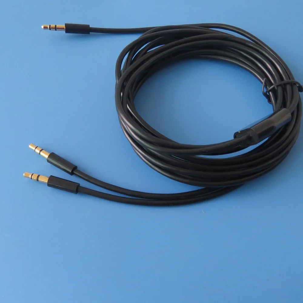 2 м 6ft 3 5 мм аудио Aux кабель папа 2x Мужской Удлинительный стерео наушники сплиттер