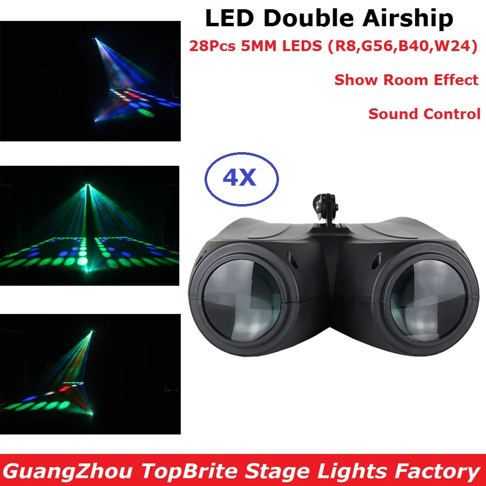 

4Pack Top Brite Sound Lights DJ Disco Light Led Laser Lamp Patterns Party Stage Disco Projector Bar Laser Blimp Wedding Lighting