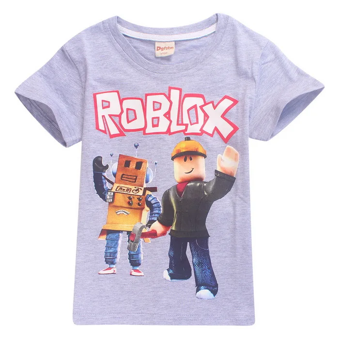 Us 105 New Summer Big Boys Girls Clothes Short Sleeve T Shirt For Children Roblox Printed Youtube Game Kids Boys Tops Shirts Yx1470 In T Shirts - 