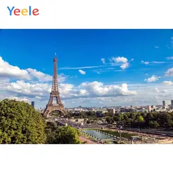 Yeele виниловый Эйфелева башня сцена фон для фотосъемки город здание Портрет фон для фотографий фоны для фотостудии
