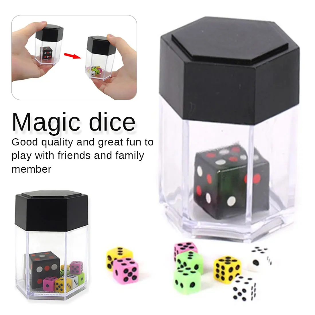 1PC Big Explode Trick Toys Explosion Dice Close Up Magical Trick Joke Prank Toy Children Kids Gift April Fool's Day Gift Toys