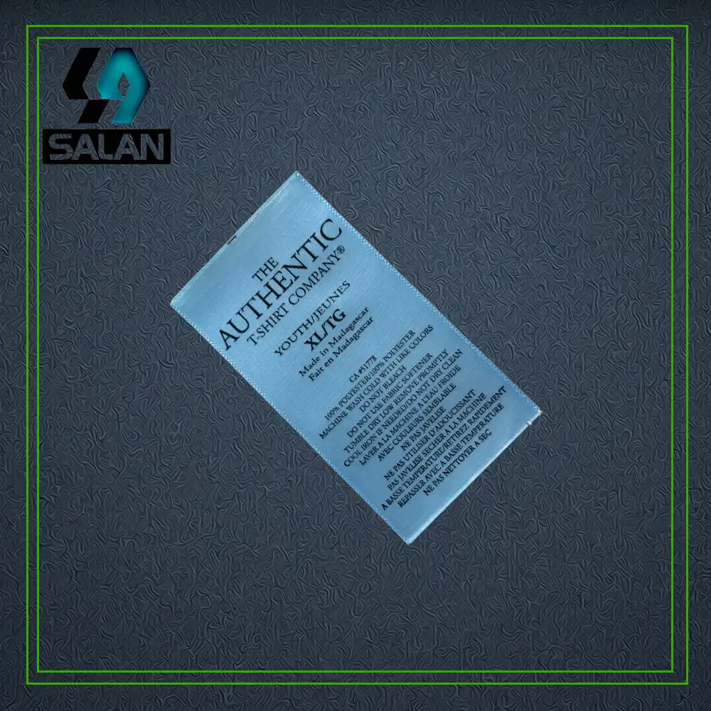 Custom Silkscreen Printed Satin Wash Label Logo Never Fade Colors Background Fabric Care Label Fabric Sewing Tag Sewing Tag Labels Logowash Label Aliexpress