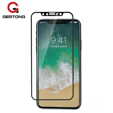 GerTong Full Cover Tempered Glass For iPhone X 8 7 6 6S Plus 5 5S Screen Protector Toughened Protective Film