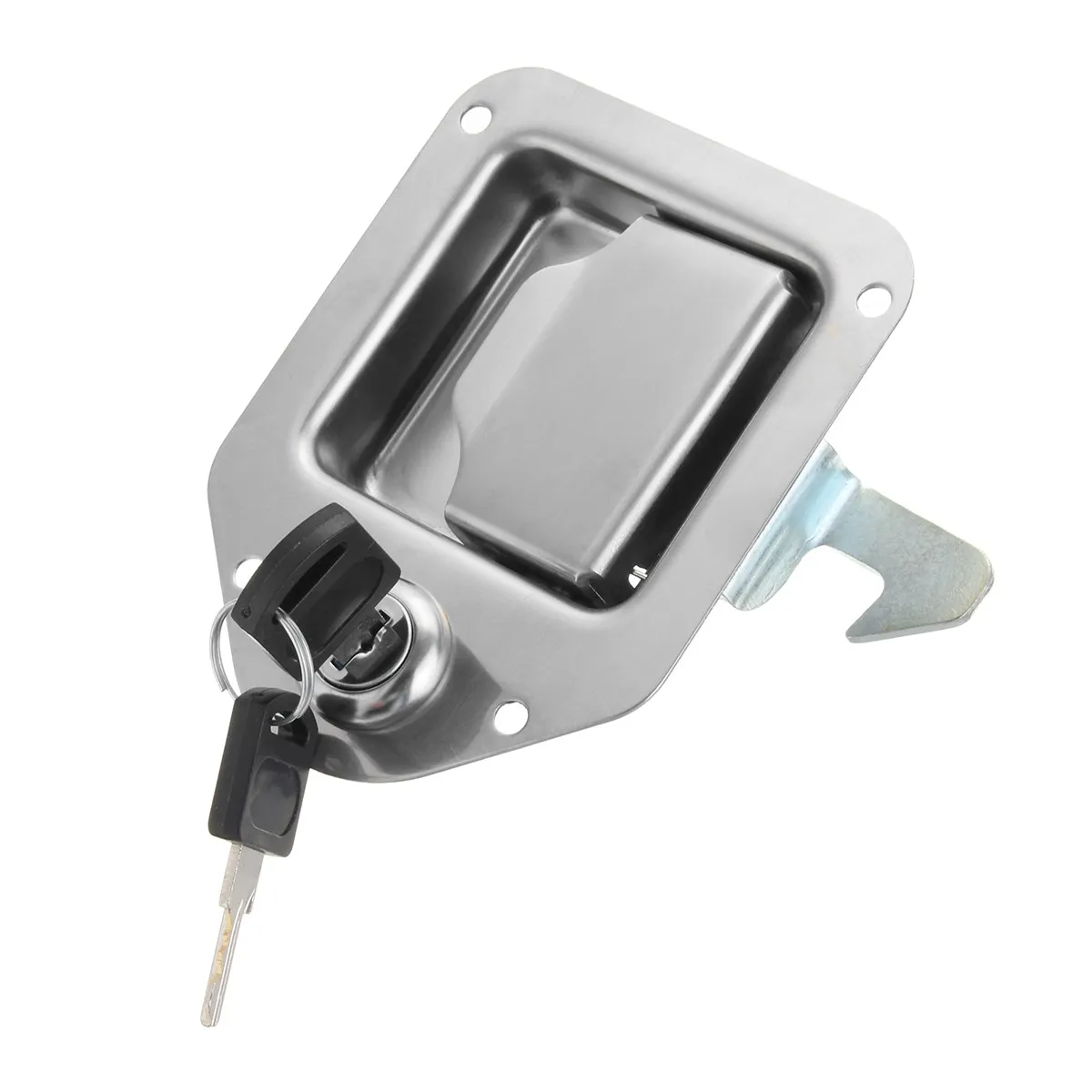 

One Set Stainless Steel Truck Toolbox Lock Latch Paddle Handle RV Trailer 4-3/8" 3-1/4