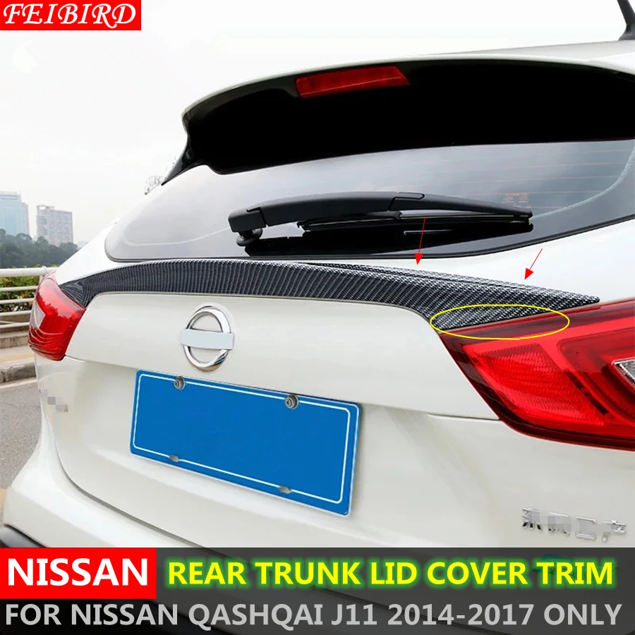 

ABS Auto Styling Effect Spoiler Rear Trunk Lid Cover Tailgate Trim Hatch Kit For Nissan Qashqai J11 2014 2015 2016 2017