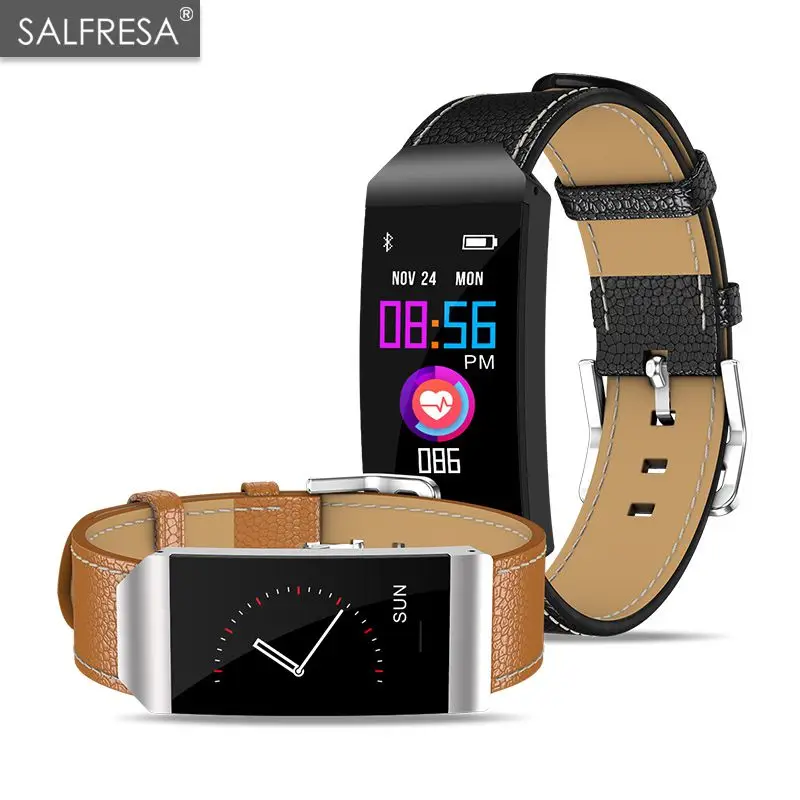

Smart Bracelet Fitness Tracker SALFRESA S7 Smart Wristband Watchs Heart Rate Monitor Blood Pressure Measure PK Mi Band 2/3 S2 P1
