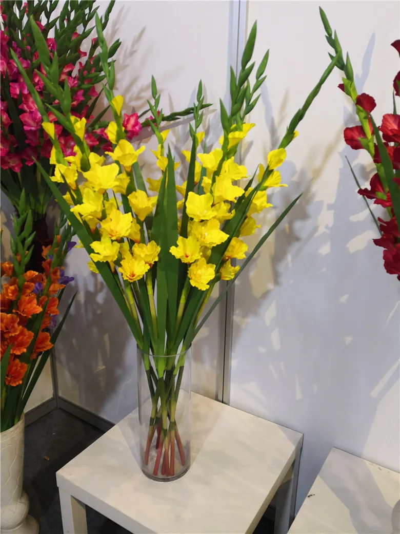 120 см настоящий сенсорный большой Swordland цветок искусственные растения поддельные цветы Свадебные украшения дома шелковые цветы