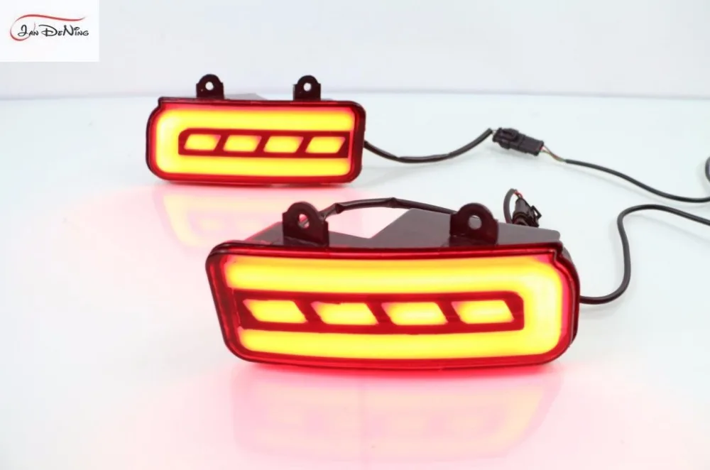 Jandening светодиодный задний бампер Отражатели Lights Тормозная Включите ночь сигнал DRL для Honda CR-V CRV