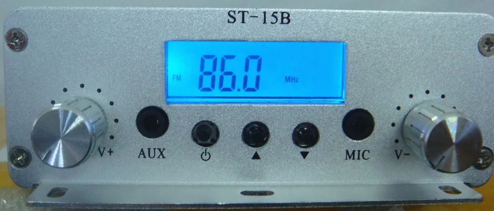 1,5 W/15 W Двойной режим 12V 5A 87 МГц-108 МГц FM передатчик стерео PLL fm радио вещательной станции ST-15B