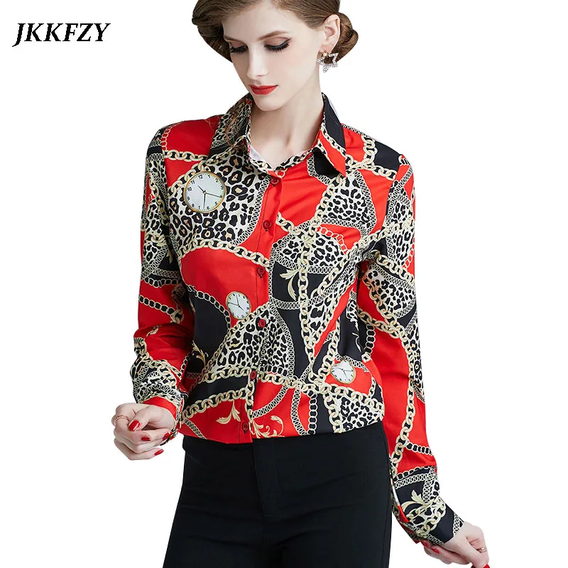 Women Elegant Runway Blouse 2019 New Fashion Casual Design Luxury Shirt Office Ladies Long Sleeve Work Tops Women Elegant Runway Blouse 2019 New Fashion Casual Design Luxury Shirt Office Ladies Long Sleeve Work Tops