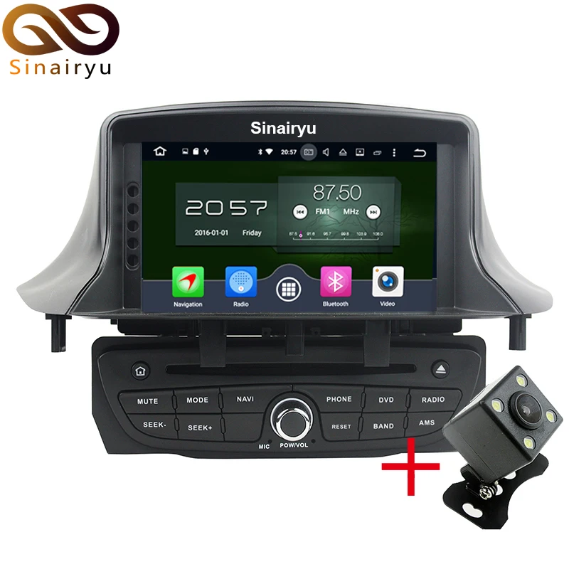 Sinairyu 7inch 4GB Octa Core Android 6.0 Car DVD RadioFor Renault Megane III Fluence 2009 2010 2011 2012 2013 2014 2015 2016 | Автомобили