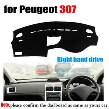 RKAC Auto cruscotto mat copertura per per Peugeot 307 tutti gli anni la mano destra drive dashmat pad dash copre cruscotto accessori