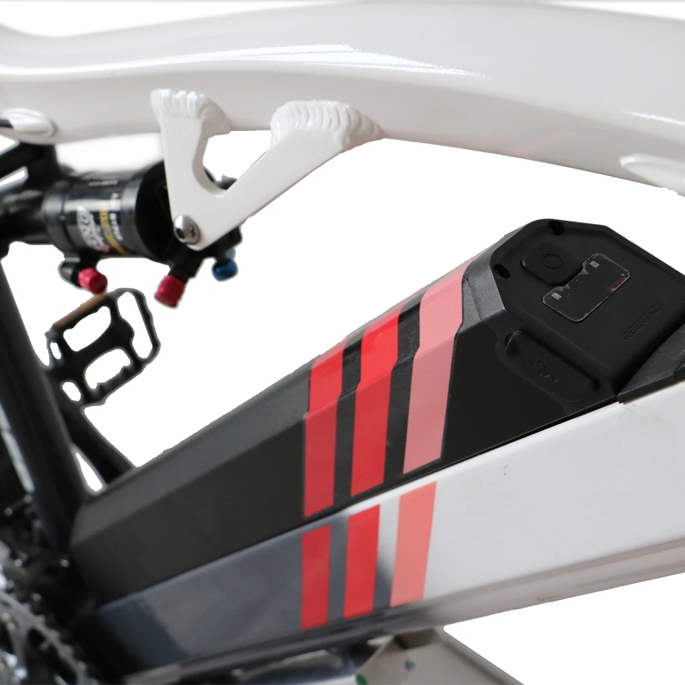 Top US/CA drop shipping service 48V500W Electric Bike Full Suspension High torque High speed bike Vermillion ebike 3
