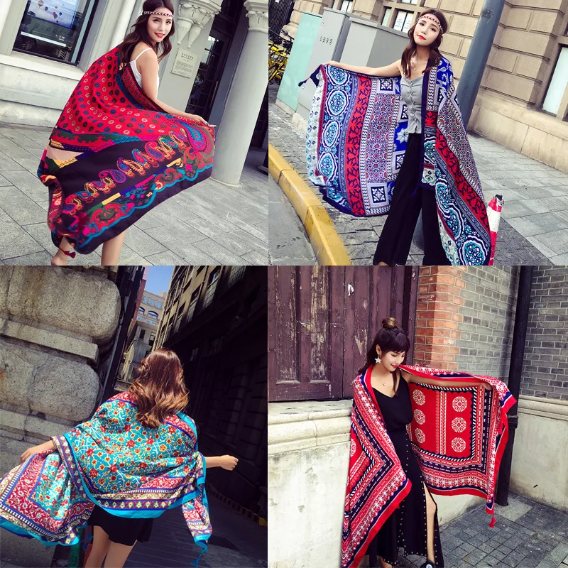 

180*100 CM Chiffon Scarf Flowers Scarves Quality Goods Printed Chiffon Wrap Sarong Beach Swimwear Cover Up Bikini Scarf Shawl C3