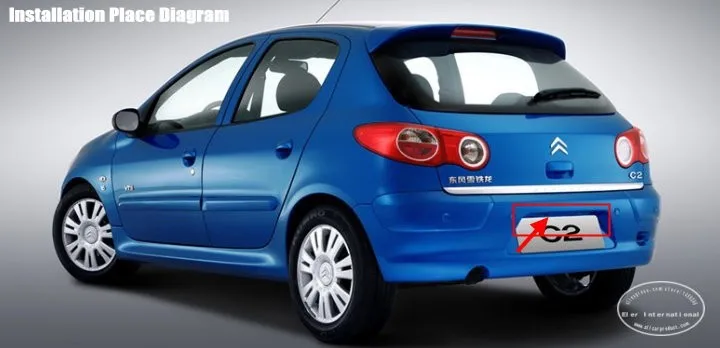 Liislee Автомобильная камера заднего вида для Citroen C2 2012 хэтчбек/Обратный Камера/HD CCD RCA NTST PAL/номерной знак света Камера