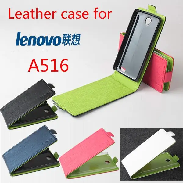 

Phone Cases For Lenovo A516 Fashion Hit Color Flip PU Leather Case Cover For Lenovo A516 Card Slot