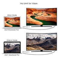 ל usb Usb C ל- DVI (24 + 1) כבל מתאם, Usb3.1 מסוג C / Thunderbolt 3 ל- DVI 4Kx2K @ 30Hz עבור Macbook, Macbook Pro / Imac, Chromebook Pixel (5)