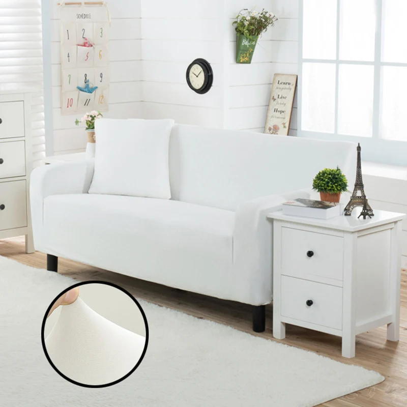 

Solid Color Elastic Couch Sofa Cover Loveseat Sofa Covers for Living Room Sectional Sofa Slipcover Armchair Furniture Cover