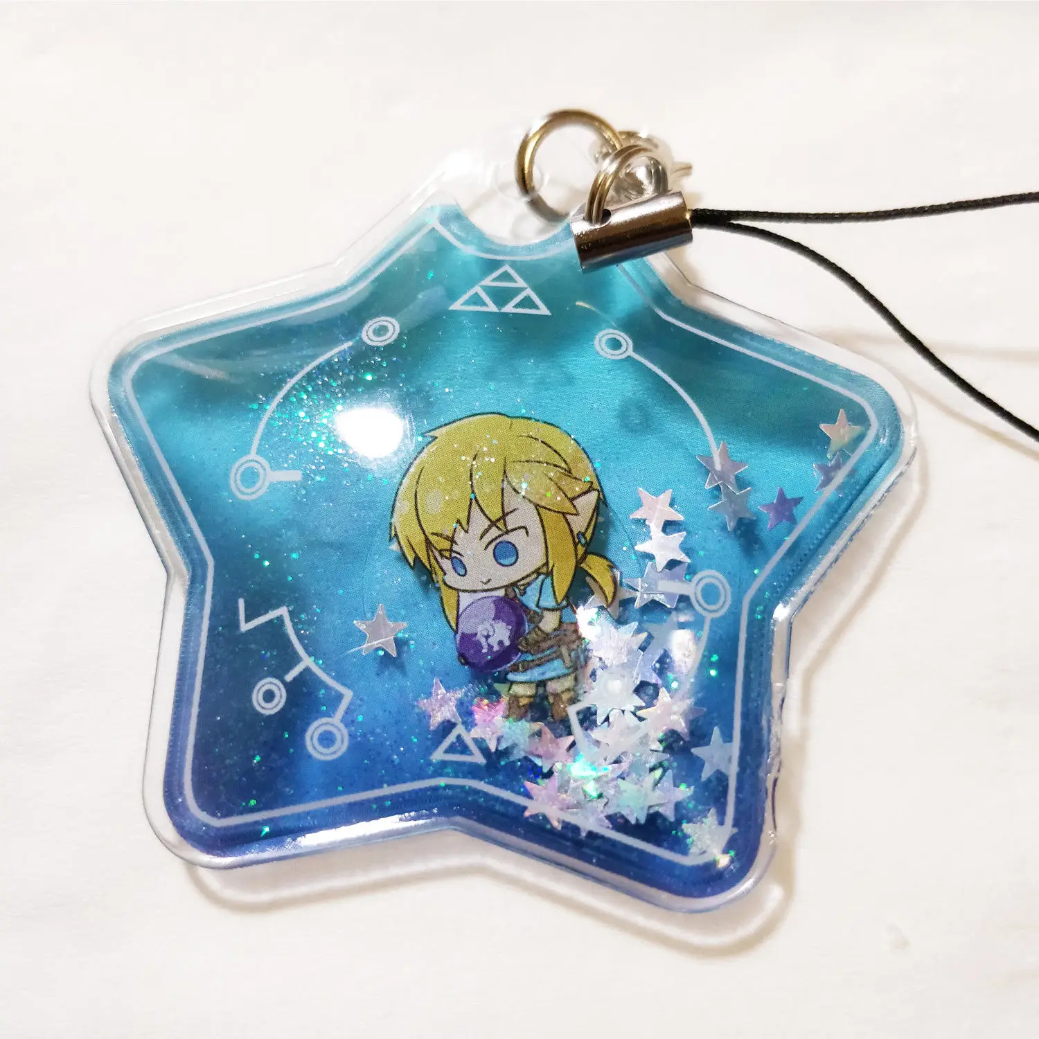 

New Link The Legend of Zelda Cosplay Figure Gel Keychain Keyring Charm Game Gift