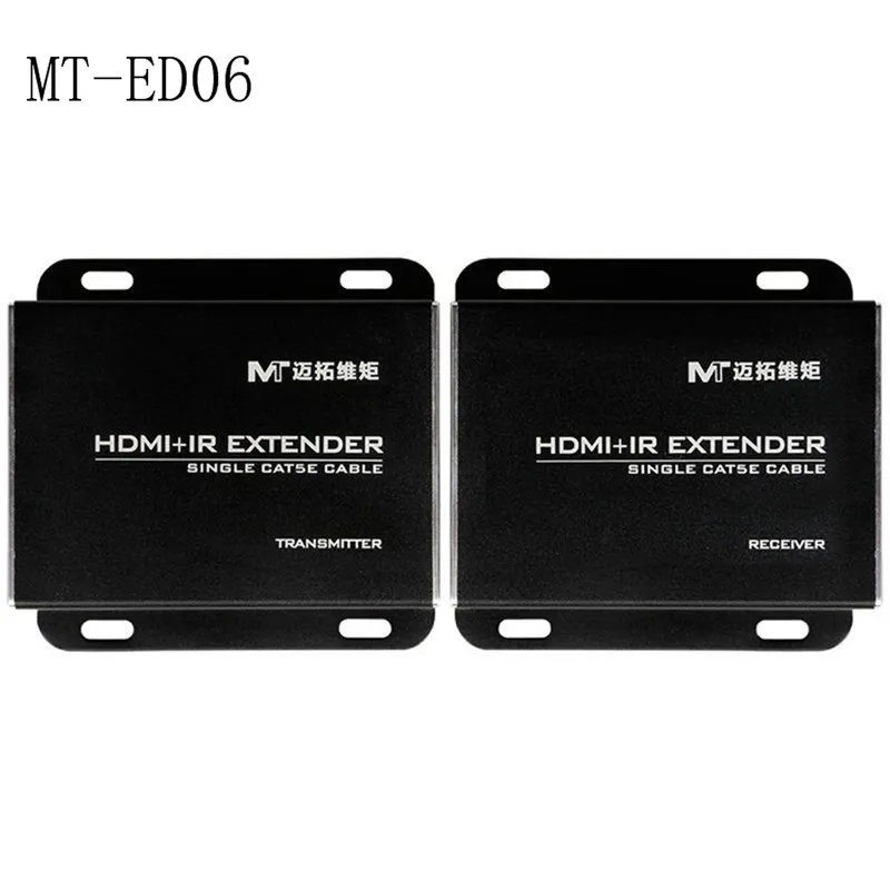 

Hot MT-ED06 HDMI signal amplifier extender over Single RJ45 cable Cat5e / 6 extend 100M HDMI 1.4 lossless 1080P HD 2048 * 1440
