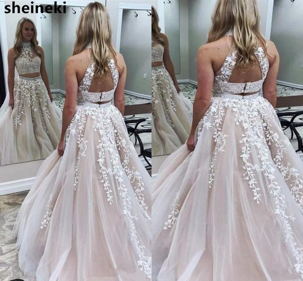 two-pieces-prom-dresses-beading-high-neck (1)_conew1