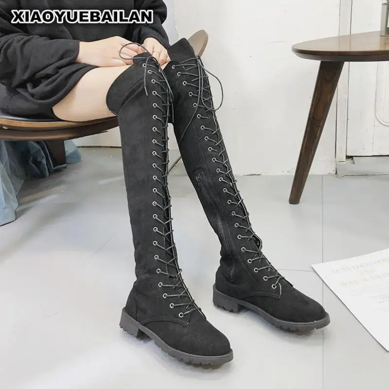 2018 Autumn And Winter Fashion Knee Boots Women Thin Leg With New Type