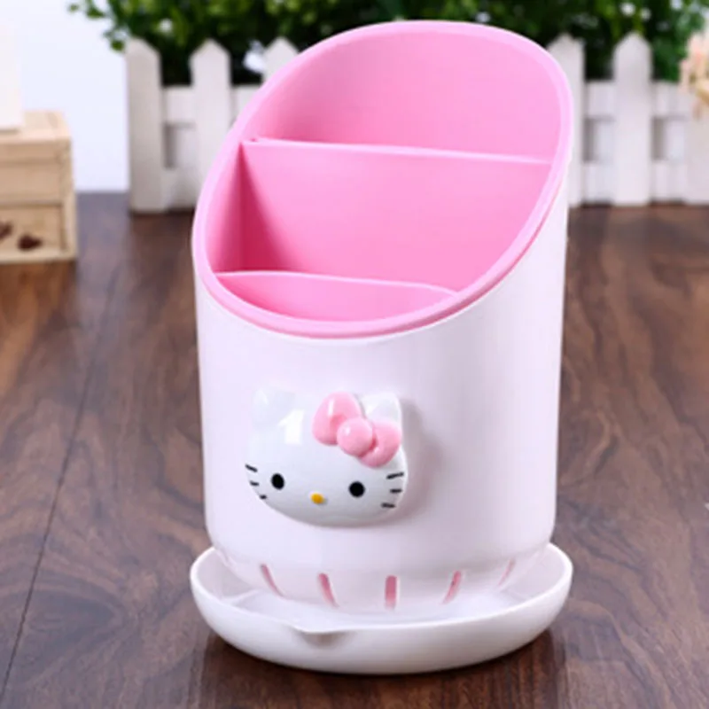 

Hello Kitty Tableware Pencil Storage Box Office Organizer Kitchen Tableware Storage Boxes Holder container Girl's Gifts 2b