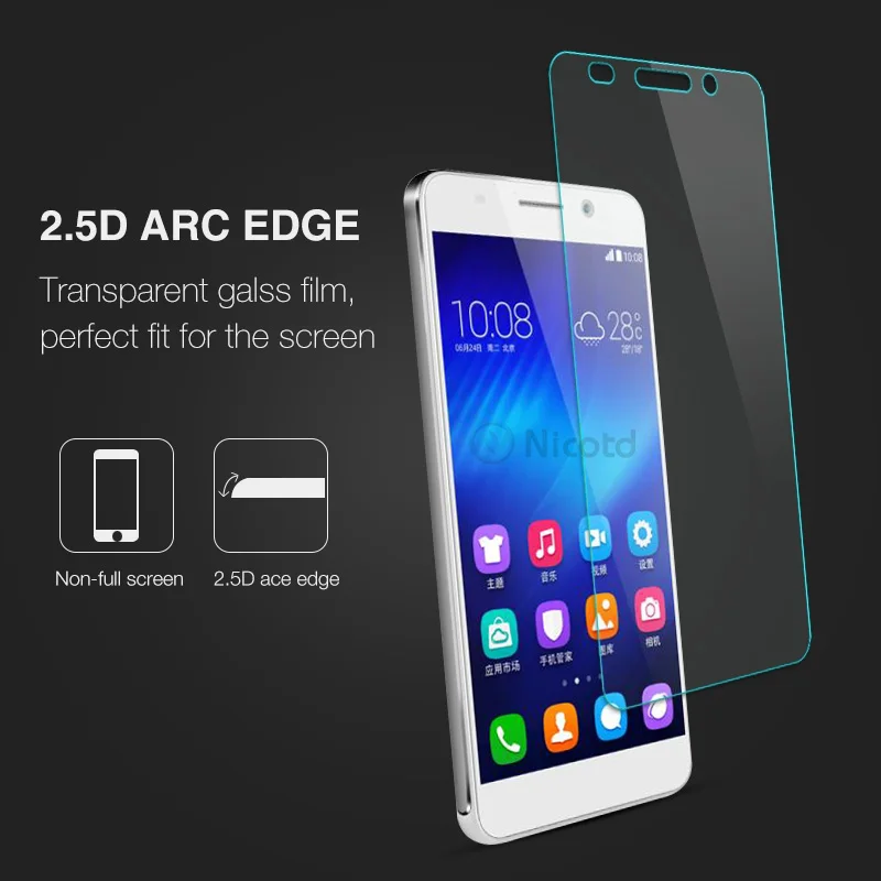0.26mm Anti-Shock Front Tempered Glass Film For Huawei Honor 6 Dual Honor6 H60-L04 HW-H60-J1 Screen Protector pelicula de vidro (5)